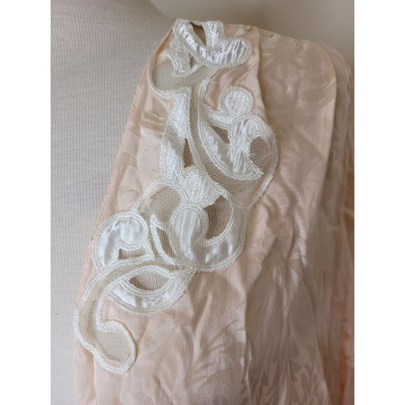VTG 90s Victorias Secret Silk Kimono Embroidered OS Retro Y2K SEXY baby doll - Picture 2 of 6
